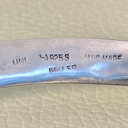 Estate David Andersen Sterling Silver Hand Wrought Modernist Neck Ring by Uni David-Andersen