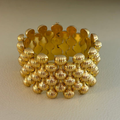 Estate Georg Jensen 18K Gold “Onion” Bracelet by Arno Malinowski No. 1110A