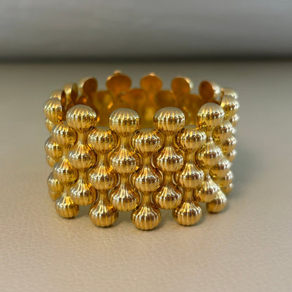 Estate Georg Jensen 18K Gold “Onion” Bracelet by Arno Malinowski No. 1110A