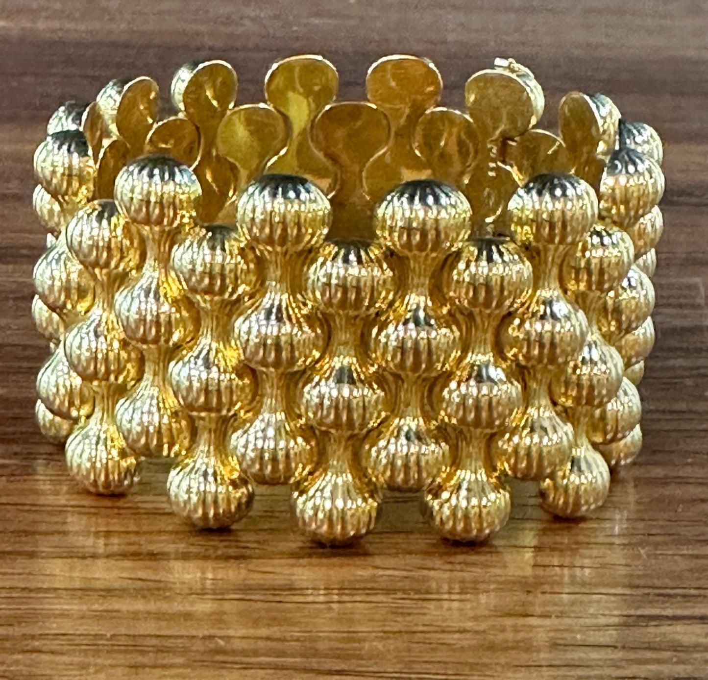 Estate Georg Jensen 18K Gold “Onion” Bracelet by Arno Malinowski No. 1110A