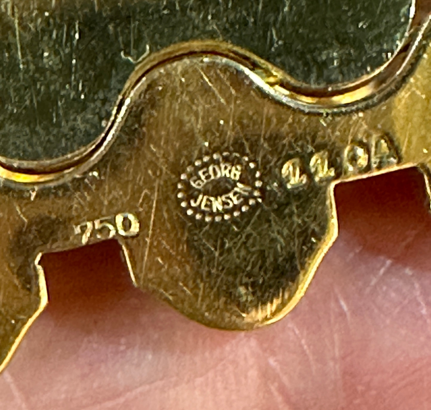 Estate Georg Jensen 18K Gold “Onion” Bracelet by Arno Malinowski No. 1110A