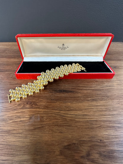 Estate Georg Jensen 18K Gold “Onion” Bracelet by Arno Malinowski No. 1110A