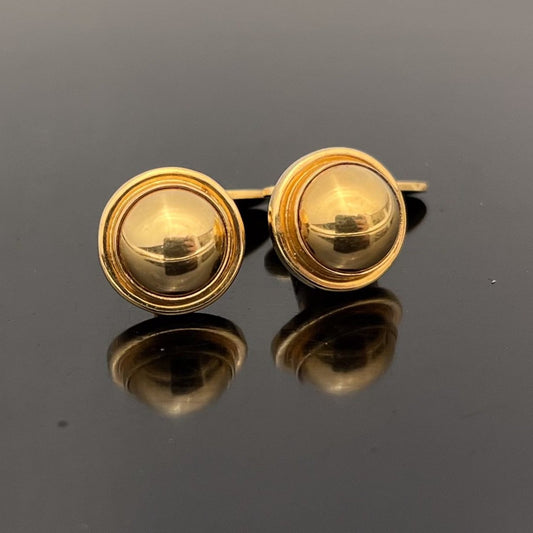Estate Georg Jensen 18K Gold Cufflink by Harald Nielsen No. 1044D