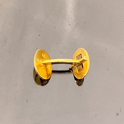 Estate Georg Jensen 18K Gold Deer with Wings and Eagle Cufflink No. 132