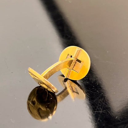 Estate Georg Jensen 18K Gold Deer with Wings and Eagle Cufflink No. 132