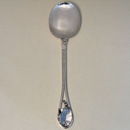 Estate Georg Jensen Inc. Lapaglia Sterling Silver Art Nouveau Salad Server & Fork Set No. 113
