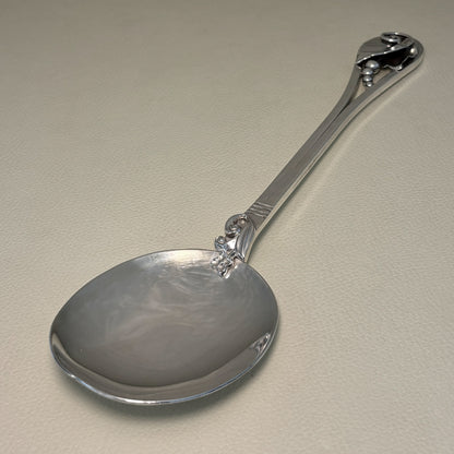 Estate Georg Jensen Inc. Lapaglia Sterling Silver Art Nouveau Salad Server & Fork Set No. 113