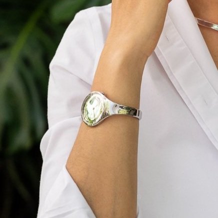 Estate Georg Jensen Stainless Steel 33mm Manual "Vivianna" Watch by Vivianna Torun No. 226