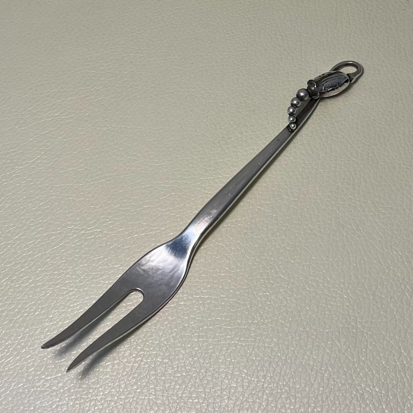 Estate Georg Jensen Sterling Silver "Blossom" Cold Meat Fork Design No. 84