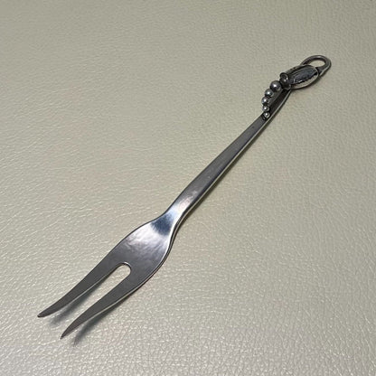 Estate Georg Jensen Sterling Silver "Blossom" Cold Meat Fork Design No. 84