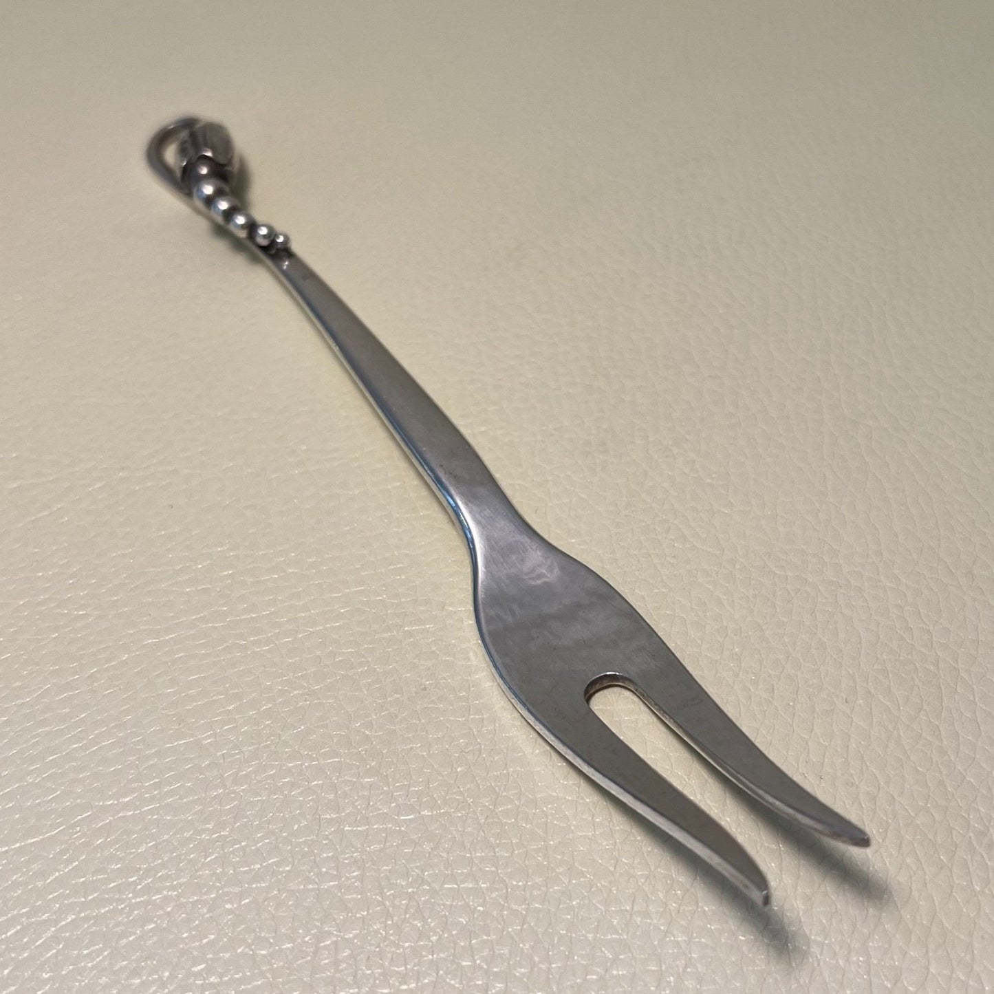 Estate Georg Jensen Sterling Silver "Blossom" Cold Meat Fork Design No. 84