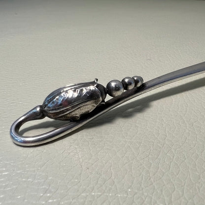 Estate Georg Jensen Sterling Silver "Blossom" Cold Meat Fork Design No. 84
