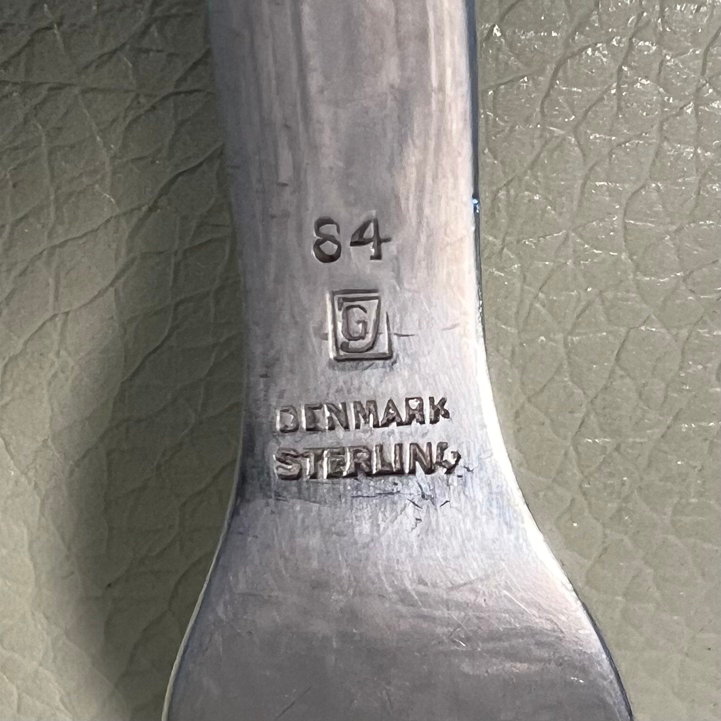 Estate Georg Jensen Sterling Silver "Blossom" Cold Meat Fork Design No. 84