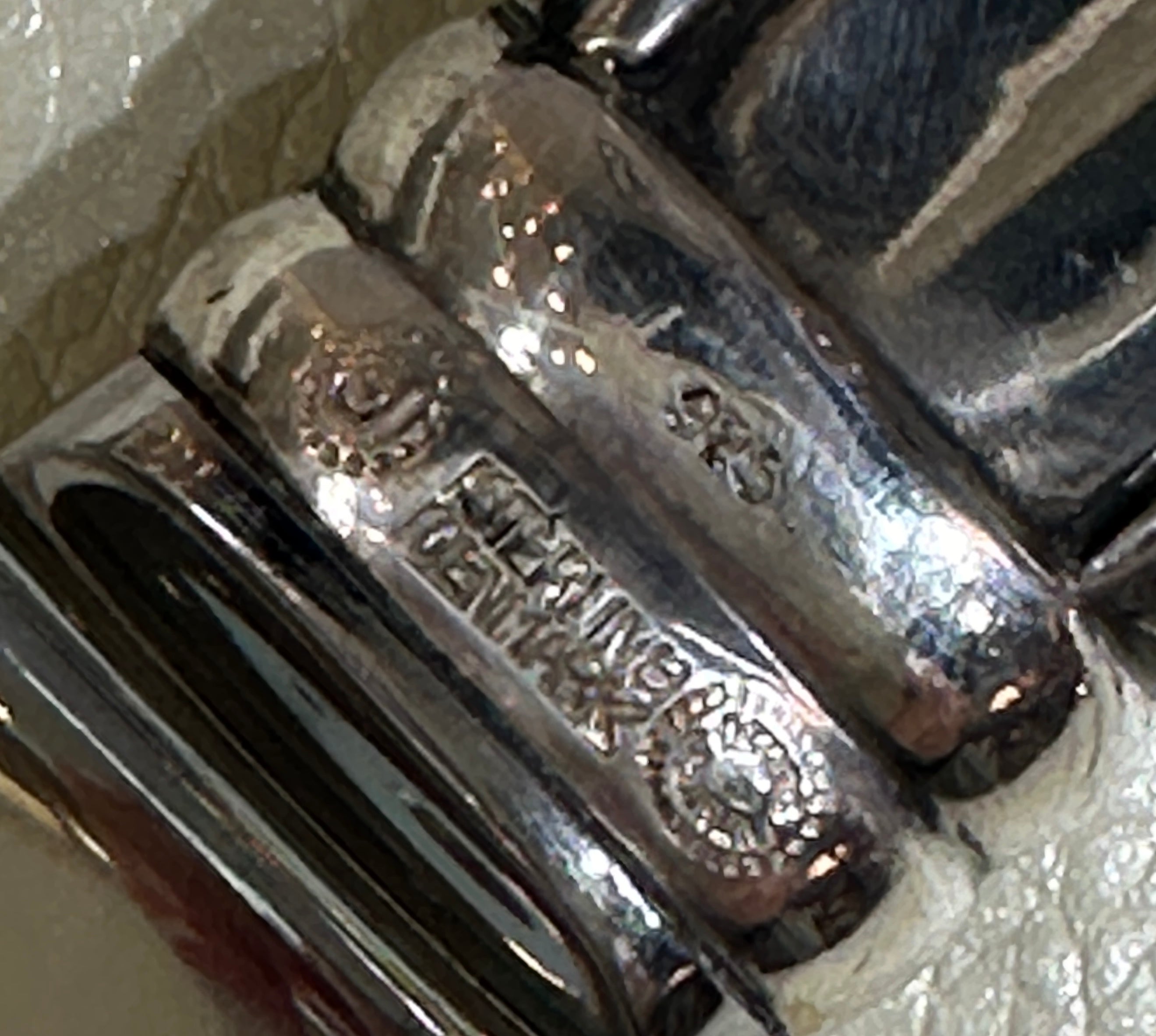 ジョージジェンセン　激レア　ブロッサムsterling925Fish Slice Estate Georg Jensen Sterling Silver Flatware in the 