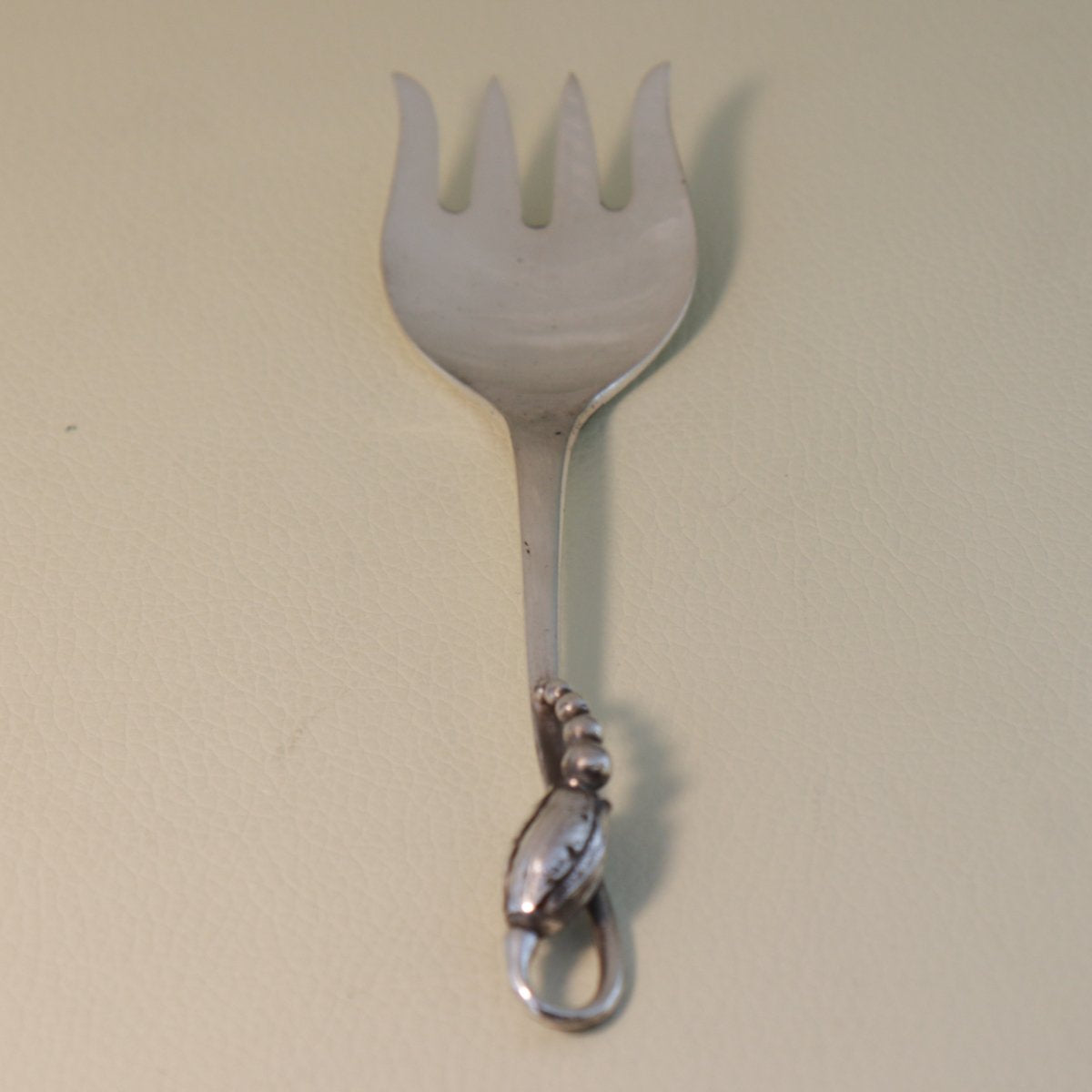 Estate Georg Jensen Sterling Silver "Blossom" Hors d'oeuvre Fork No. 84