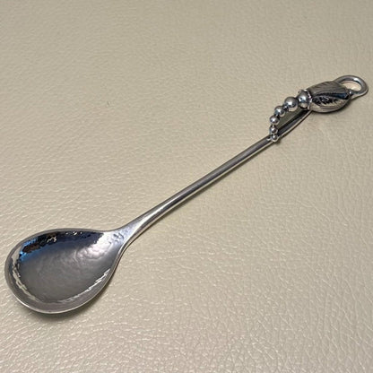Estate Georg Jensen Sterling Silver "Blossom" Teaspoon Small Design No. 84