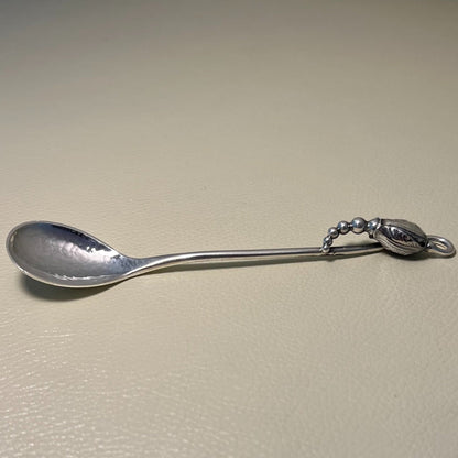 Estate Georg Jensen Sterling Silver "Blossom" Teaspoon Small Design No. 84
