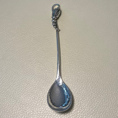 Estate Georg Jensen Sterling Silver "Blossom" Teaspoon Small Design No. 84