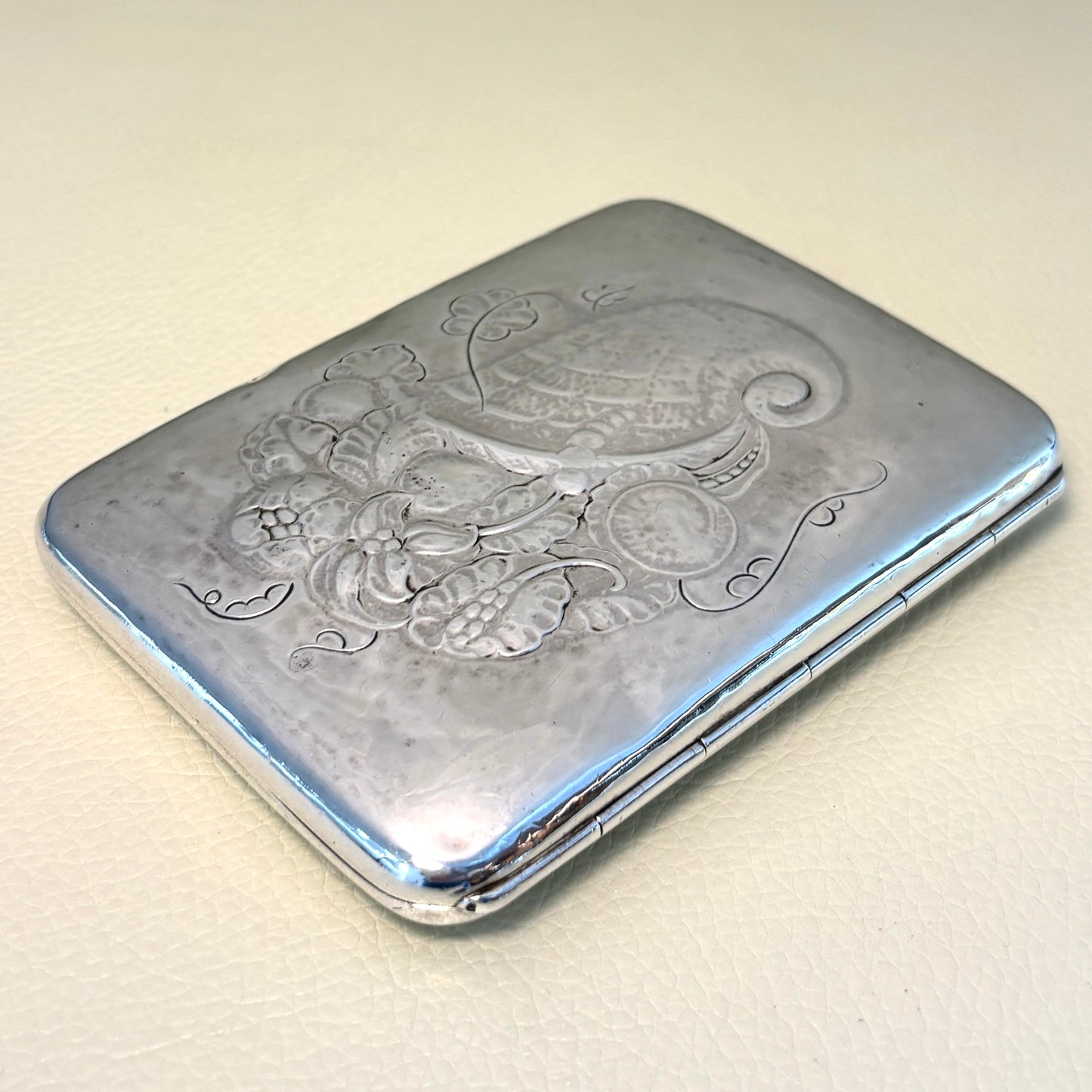 Estate Georg Jensen Sterling Silver Card/Cigarette Case No 75C
