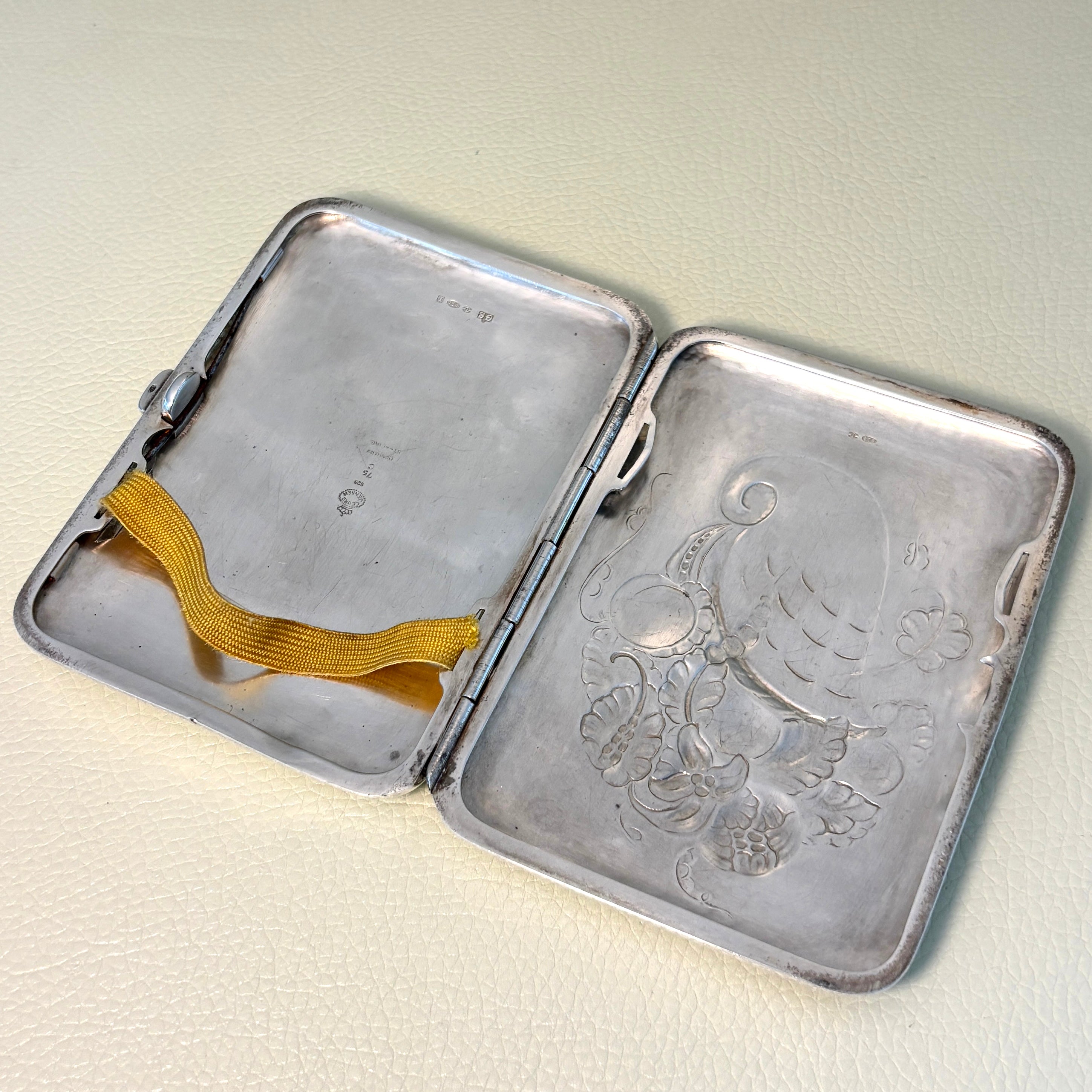 Estate Georg Jensen Sterling Silver Card/Cigarette Case No 75C