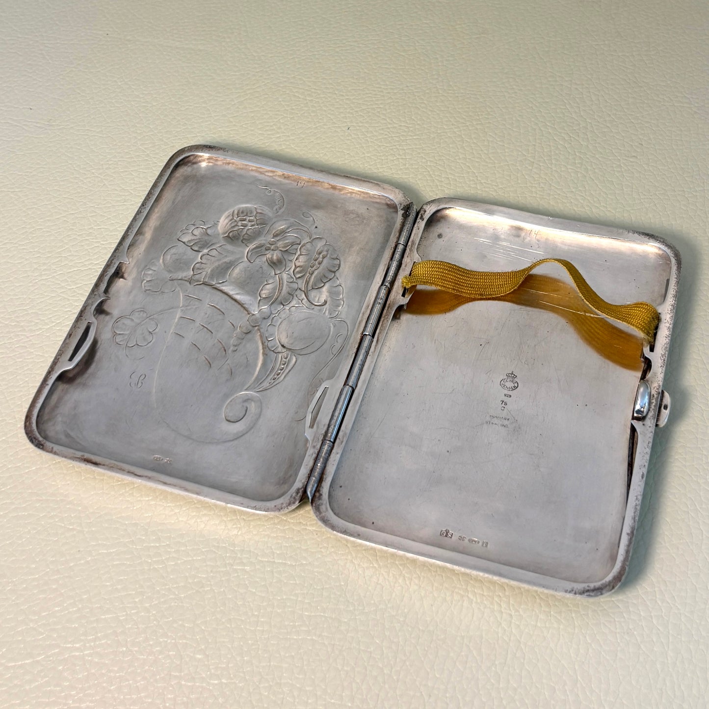 Estate Georg Jensen Sterling Silver Card/Cigarette Case No 75C