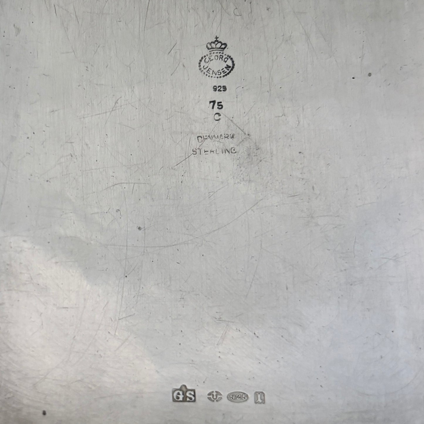 Estate Georg Jensen Sterling Silver Card/Cigarette Case No 75C