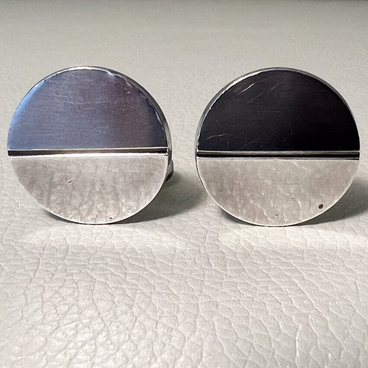 Estate Georg Jensen Sterling Silver Cufflinks by Steffen Andersen No. 106
