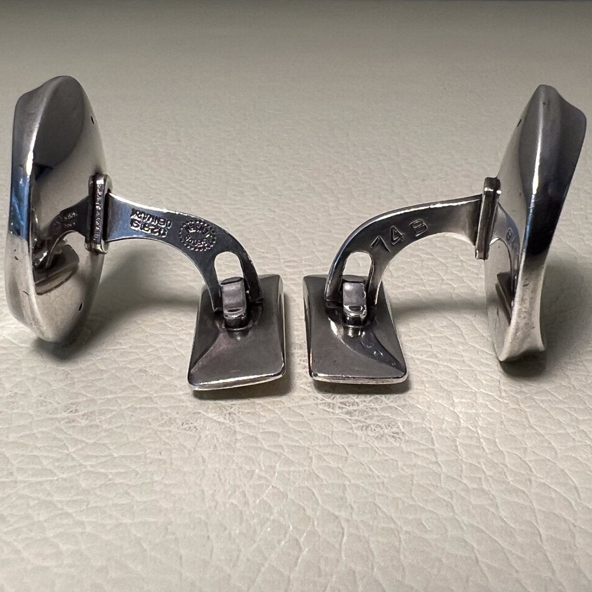 Estate Georg Jensen Sterling Silver Cufflinks by Nanna Ditzel No. 74B