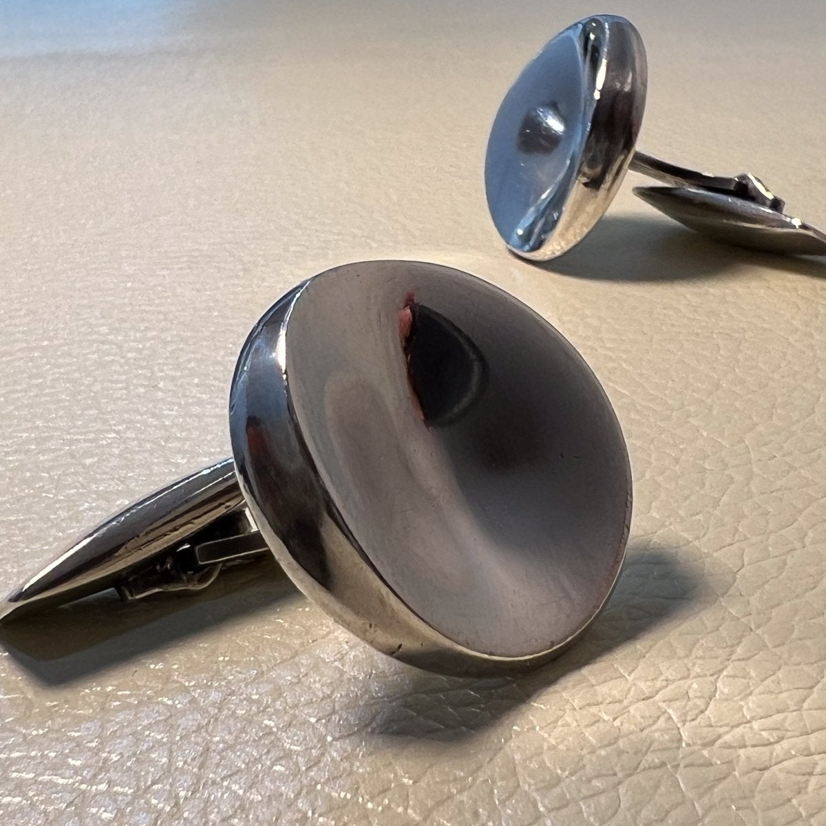 Estate Georg Jensen Sterling Silver Cufflinks by Nanna Ditzel No