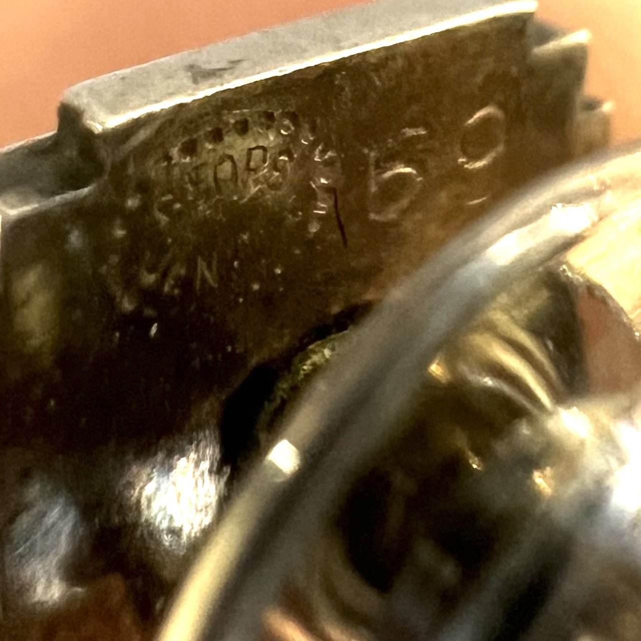 Estate Georg Jensen Sterling Silver Cufflinks with Tie Tack 3 Piece Set by Henry Pilstrup No. 59B