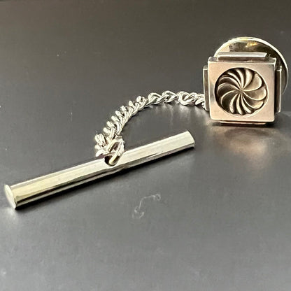 Estate Georg Jensen Sterling Silver Cufflinks with Tie Tack 3 Piece Set by Henry Pilstrup No. 59B