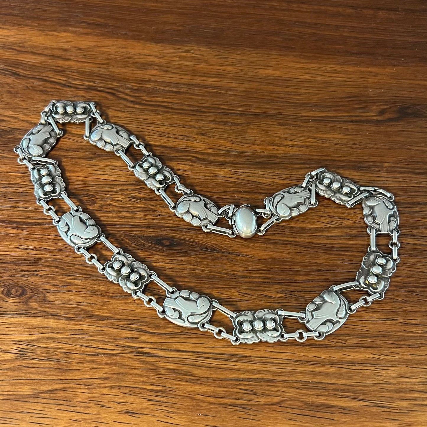 Estate Georg Jensen Sterling Silver Dove Necklace by Kristian Møhl-Hansen No. 16