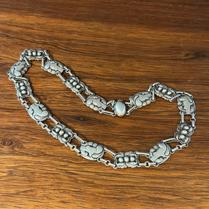 Estate Georg Jensen Sterling Silver Dove Necklace by Kristian Møhl-Hansen No. 16