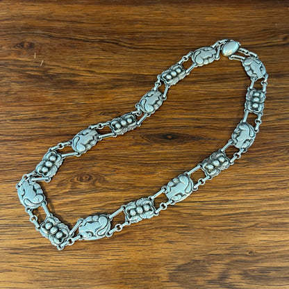 Estate Georg Jensen Sterling Silver Dove Necklace by Kristian Møhl-Hansen No. 16