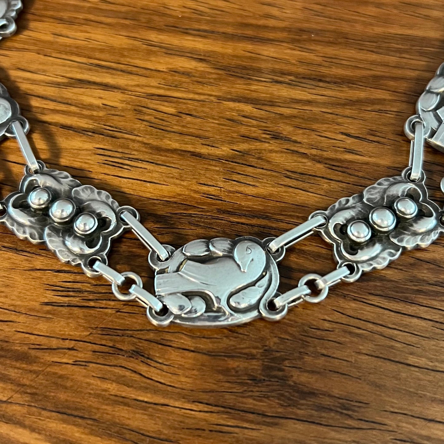 Estate Georg Jensen Sterling Silver Dove Necklace by Kristian Møhl-Hansen No. 16