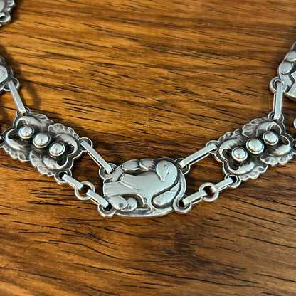 Estate Georg Jensen Sterling Silver Dove Necklace by Kristian Møhl-Hansen No. 16