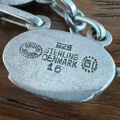 Estate Georg Jensen Sterling Silver Dove Necklace by Kristian Møhl-Hansen No. 16