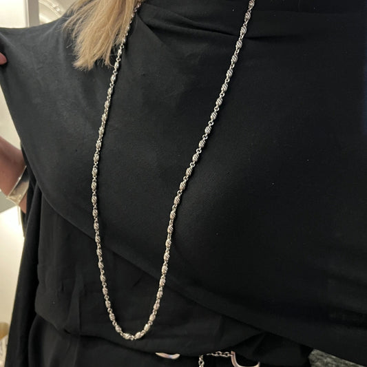 Estate Georg Jensen Sterling Silver Heavy Necklace No. 383