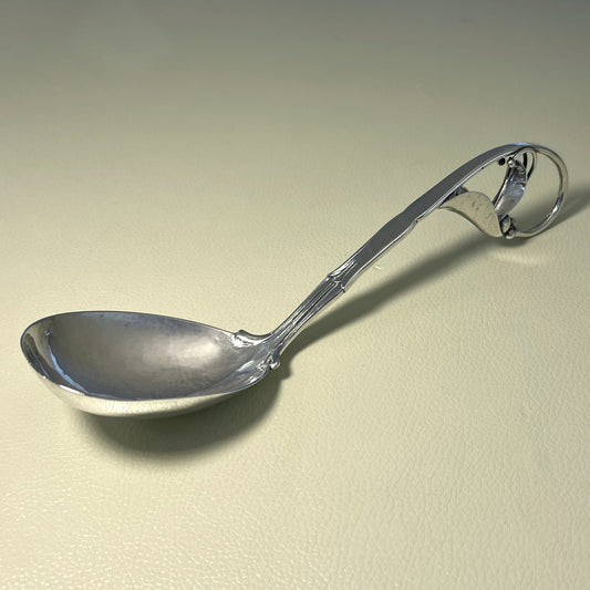 Estate Georg Jensen Sterling Silver "Peapod" Ornamental Serving Spoon Design No. 141