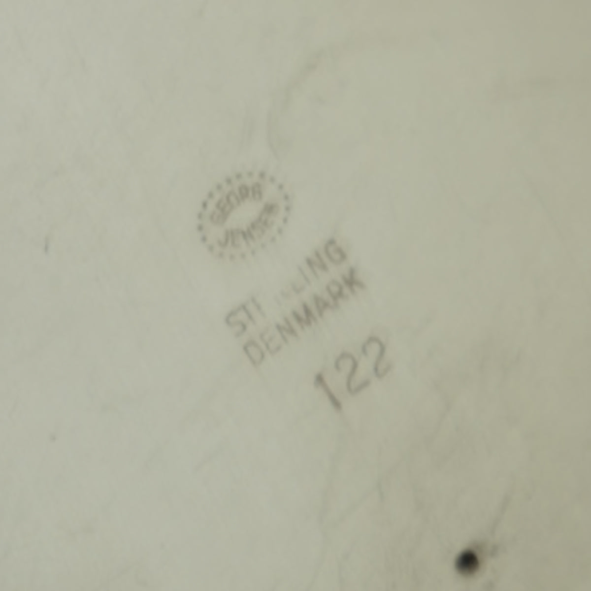 Estate Georg Jensen Sterling Silver Necklace with "Egg" Pendant by Astrid Fog No. 122