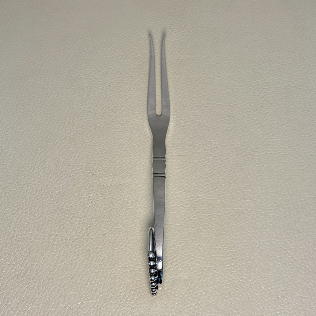 Estate Georg Jensen Sterling Silver Ornamental Cold Cut Fork No. 41