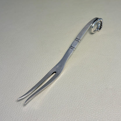 Estate Georg Jensen Sterling Silver Ornamental Cold Cut Fork No. 41