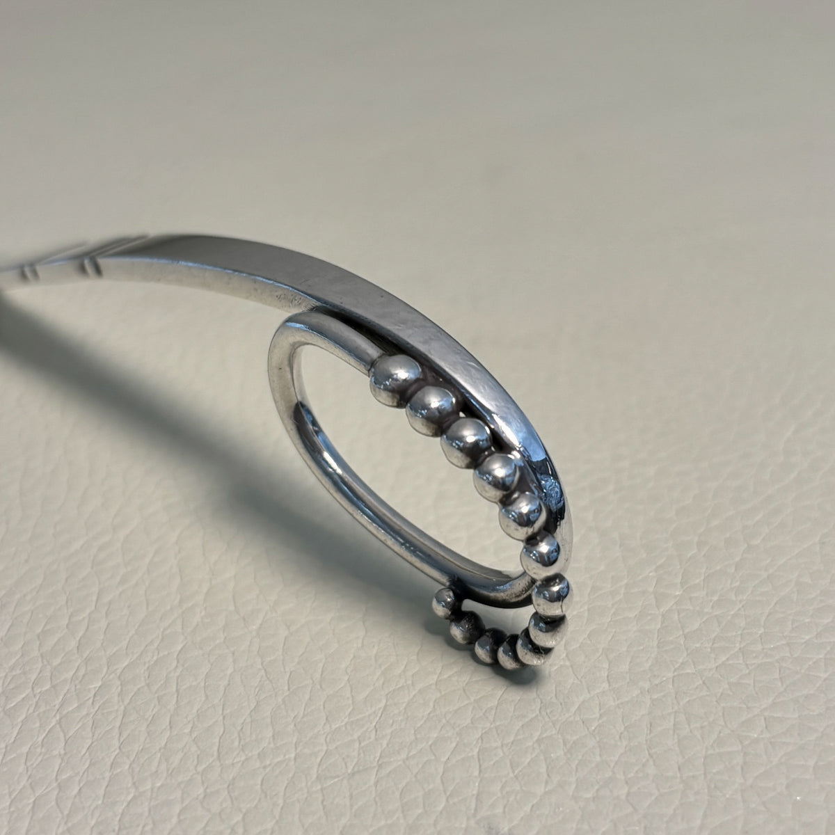 Estate Georg Jensen Sterling Silver Ornamental Cold Cut Fork No. 41