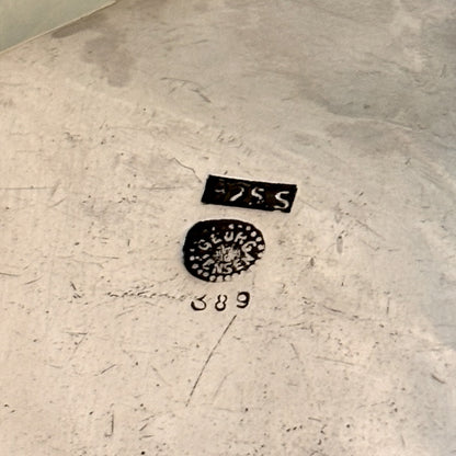 Estate Georg Jensen Sterling Silver Ornamental "Leaf & Berry" Crumber No. 389