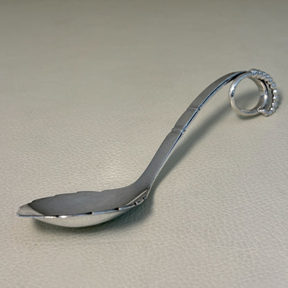 Estate Georg Jensen Sterling Silver Ornamental Nut Spoon No. 41