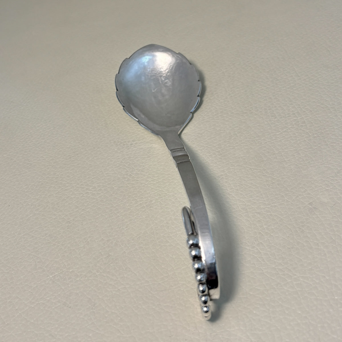 Estate Georg Jensen Sterling Silver Ornamental Nut Spoon No. 41