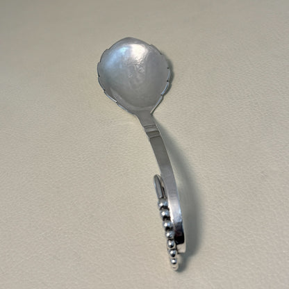 Estate Georg Jensen Sterling Silver Ornamental Nut Spoon No. 41