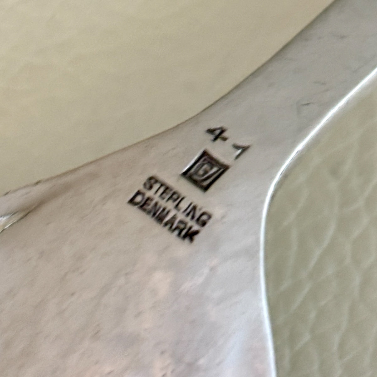 Estate Georg Jensen Sterling Silver Ornamental Nut Spoon No. 41