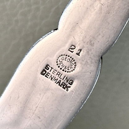 Estate Georg Jensen Sterling Silver Ornamental Pie Server No. 21