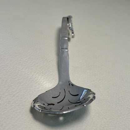 Estate Georg Jensen Sterling Silver Ornamental Pierced Nut Spoon No. 41